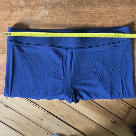 3 PAIR Love by GAP Blue Black Gray Buttery-soft cropped leggings Size M - Picture 6 of 8